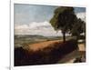 View from a Road Leading to East Bergholt-John Constable-Framed Giclee Print