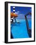 View from a Seaplane Cockpit of Man Swimming, Maldives, Indian Ocean-Papadopoulos Sakis-Framed Photographic Print