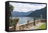 View from a Terrace, Villa Barbonella, Lake Como, Italian Lakes, Lombardy, Italy, Europe-James Emmerson-Framed Stretched Canvas
