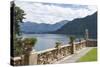 View from a Terrace, Villa Barbonella, Lake Como, Italian Lakes, Lombardy, Italy, Europe-James Emmerson-Stretched Canvas