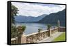 View from a Terrace, Villa Barbonella, Lake Como, Italian Lakes, Lombardy, Italy, Europe-James Emmerson-Framed Stretched Canvas