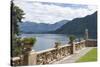 View from a Terrace, Villa Barbonella, Lake Como, Italian Lakes, Lombardy, Italy, Europe-James Emmerson-Stretched Canvas