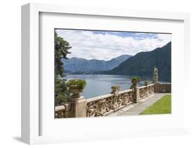 View from a Terrace, Villa Barbonella, Lake Como, Italian Lakes, Lombardy, Italy, Europe-James Emmerson-Framed Photographic Print