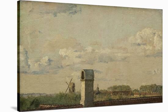 View From A Window In Toldbodvej Looking Towards The Citadel, c.1833-Christen Schjellerup Kobke-Stretched Canvas