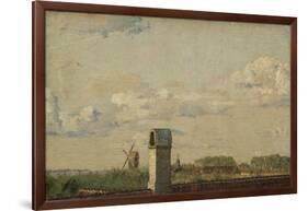 View From A Window In Toldbodvej Looking Towards The Citadel, c.1833-Christen Schjellerup Kobke-Framed Giclee Print