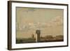 View from a Window in Toldbodvej Looking Towards the Citadel in Copenhagen, C.1833-Christen Schiellerup K?bke-Framed Giclee Print