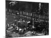 View from Above of Many Men Hard at Work Paving a Street-George B^ Brainerd-Mounted Photographic Print