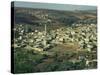 View from Above of Palestinian Village of Gilboa, Mount Gilboa, Palestinian Authority, Palestine-Eitan Simanor-Stretched Canvas