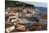 View from above of the Tartini Square, Piran, Slovenia, Europe-Sergio Pitamitz-Stretched Canvas