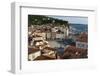 View from above of the Tartini Square, Piran, Slovenia, Europe-Sergio Pitamitz-Framed Photographic Print