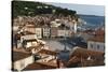View from above of the Tartini Square, Piran, Slovenia, Europe-Sergio Pitamitz-Stretched Canvas