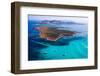 View from Above, Stunning Aerial View of the Isola Piana Island and the Asinara Island Bathed by a-DaLiu-Framed Photographic Print