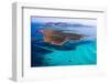 View from Above, Stunning Aerial View of the Isola Piana Island and the Asinara Island Bathed by a-DaLiu-Framed Photographic Print