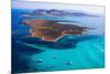 View from Above, Stunning Aerial View of the Isola Piana Island and the Asinara Island Bathed by a-DaLiu-Mounted Photographic Print