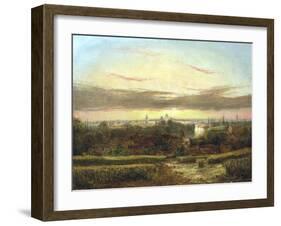 View from Above Wandsworth, Westminster and St Paul's in the Distance' C1849-1866-William James Grant-Framed Giclee Print