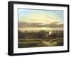 View from Above Wandsworth, Westminster and St Paul's in the Distance' C1849-1866-William James Grant-Framed Giclee Print