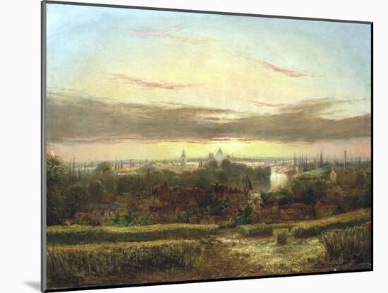 View from Above Wandsworth, Westminster and St Paul's in the Distance' C1849-1866-William James Grant-Mounted Giclee Print