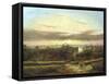 View from Above Wandsworth, Westminster and St Paul's in the Distance' C1849-1866-William James Grant-Framed Stretched Canvas