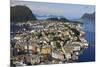 View from Aksla Hill over Alesund and Surrounding Waters, More Og Romsdal, Norway-Eleanor Scriven-Mounted Photographic Print