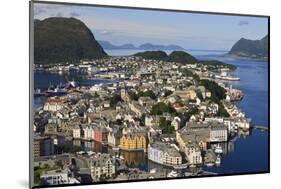 View from Aksla Hill over Alesund and Surrounding Waters, More Og Romsdal, Norway-Eleanor Scriven-Mounted Photographic Print