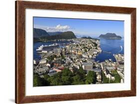 View from Aksla Hill over Alesund, More Og Romsdal, Norway, Scandinavia, Europe-Eleanor-Framed Photographic Print