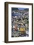 View from Aksla Hill over the Art Nouveau Buildings of Alesund and Out to the Open Sea-Eleanor Scriven-Framed Photographic Print