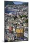 View from Aksla Hill over the Art Nouveau Buildings of Alesund and Out to the Open Sea-Eleanor Scriven-Mounted Photographic Print