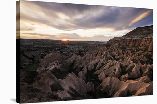 View from Aktepe Hill at Sunset over Red Valley-Ben Pipe-Stretched Canvas