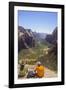 View from Angels Landing, Zion National Park, Utah, United States of America, North America-Gary Cook-Framed Photographic Print