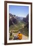 View from Angels Landing, Zion National Park, Utah, United States of America, North America-Gary Cook-Framed Photographic Print