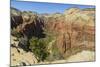 View from Angels Landing, Zion National Park, Utah, United States of America, North America-Gary-Mounted Photographic Print