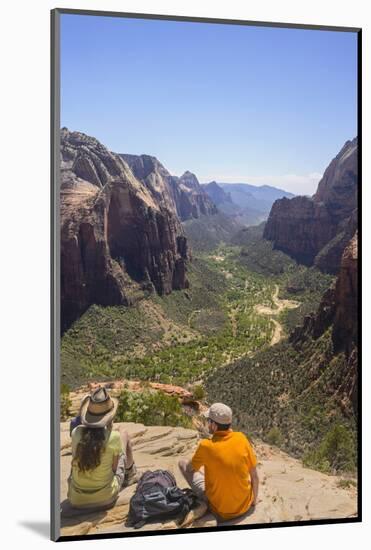 View from Angels Landing, Zion National Park, Utah, United States of America, North America-Gary Cook-Mounted Photographic Print