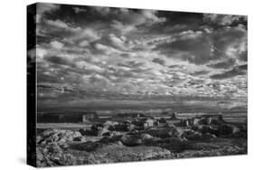 View from Atop Hunt's Mesa in Monument Valley Tribal Park of the Navajo Nation, Arizona and Utah-Jerry Ginsberg-Stretched Canvas