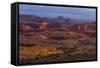 View from Atop Hunt's Mesa in Monument Valley Tribal Park of the Navajo Nation, Arizona and Utah-Jerry Ginsberg-Framed Stretched Canvas