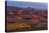 View from Atop Hunt's Mesa in Monument Valley Tribal Park of the Navajo Nation, Arizona and Utah-Jerry Ginsberg-Stretched Canvas