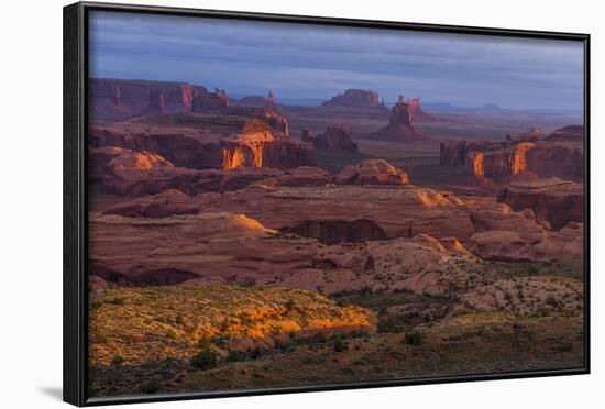 View from Atop Hunt's Mesa in Monument Valley Tribal Park of the Navajo Nation, Arizona and Utah-Jerry Ginsberg-Framed Photographic Print