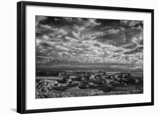 View from Atop Hunt's Mesa in Monument Valley Tribal Park of the Navajo Nation, Arizona and Utah-Jerry Ginsberg-Framed Photographic Print