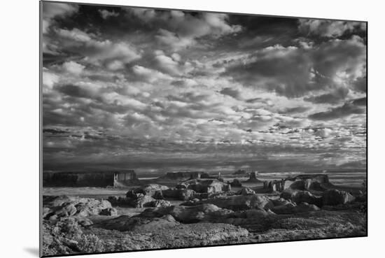 View from Atop Hunt's Mesa in Monument Valley Tribal Park of the Navajo Nation, Arizona and Utah-Jerry Ginsberg-Mounted Photographic Print