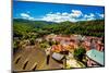 View from Atop Loket Castle in the Village of Loket in Karlovy Vary, Bohemia, Czech Republic-Laura Grier-Mounted Photographic Print