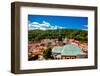 View from Atop Loket Castle in the Village of Loket in Karlovy Vary, Bohemia, Czech Republic-Laura Grier-Framed Photographic Print