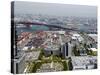 View from Atop World Trade Center of Osaka Port Built on Reclaimed Land in Osaka Bay, Osaka, Japan-null-Stretched Canvas