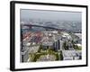 View from Atop World Trade Center of Osaka Port Built on Reclaimed Land in Osaka Bay, Osaka, Japan-null-Framed Photographic Print