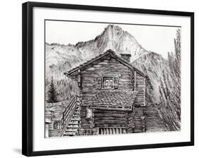 View from B&B Zinal, Switzerland, 2011-Vincent Alexander Booth-Framed Giclee Print