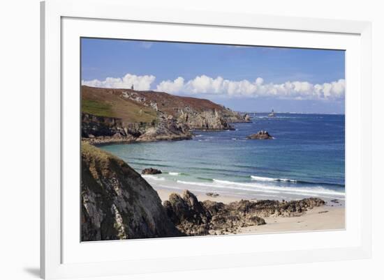 View from Baie Des Trepasses to the Lighthouse at Pointe Du Raz and the Isle De Sein-Markus Lange-Framed Photographic Print