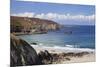 View from Baie Des Trepasses to the Lighthouse at Pointe Du Raz and the Isle De Sein-Markus Lange-Mounted Photographic Print