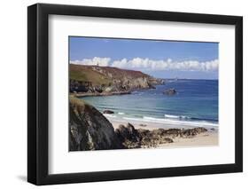 View from Baie Des Trepasses to the Lighthouse at Pointe Du Raz and the Isle De Sein-Markus Lange-Framed Photographic Print