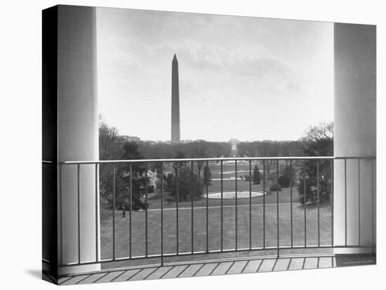 View from Balcony of the White House-Thomas D^ Mcavoy-Stretched Canvas