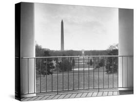 View from Balcony of the White House-Thomas D^ Mcavoy-Stretched Canvas