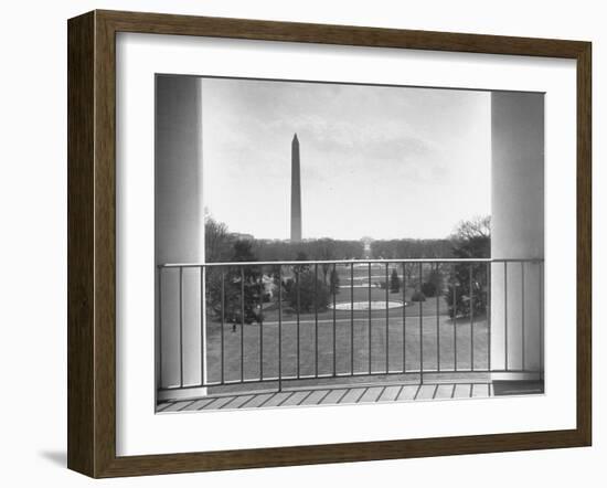 View from Balcony of the White House-Thomas D^ Mcavoy-Framed Photographic Print