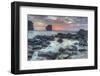 View from beach at Manele Bay of Puu Pehe at sunrise, South Shore of Lanai Island, Hawaii-Stuart Westmorland-Framed Photographic Print